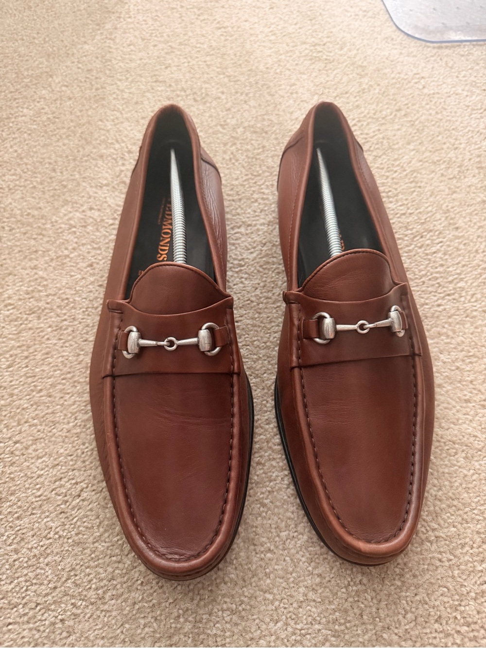 Allen Edmonds Brown Leather Bit Loafers
